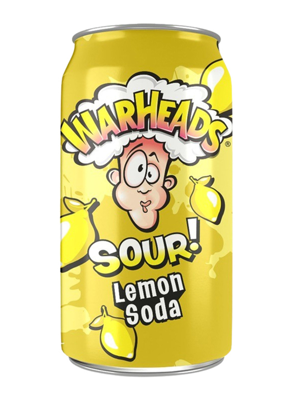 Warheads Sour Lemon Soda, 355ml