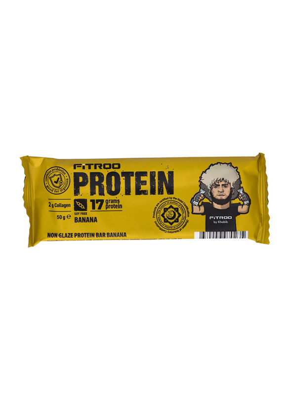 

Fitroo Khabib Non-Glazed Banana Protein Bar, 50g