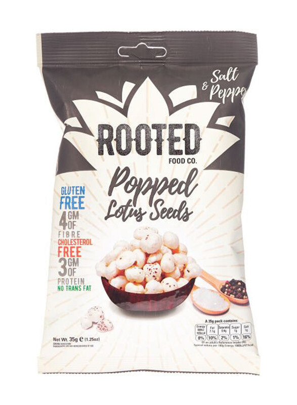 

Rooted Food Co Organic Salt & Pepper Lotus Seeds, 35g