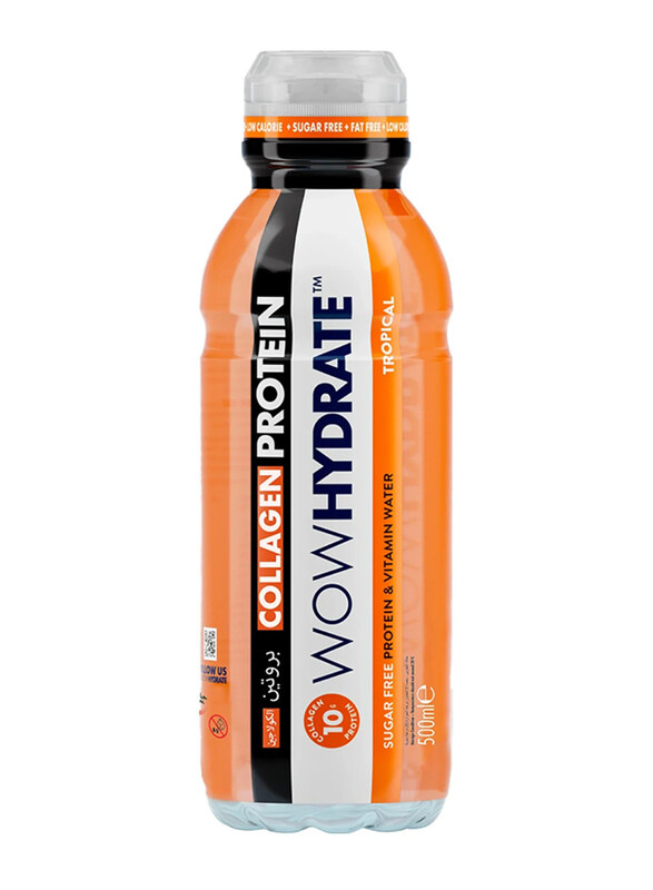

Wow Hydrate Tropical Sugar Free Protein & Vitamin Water, 500ml