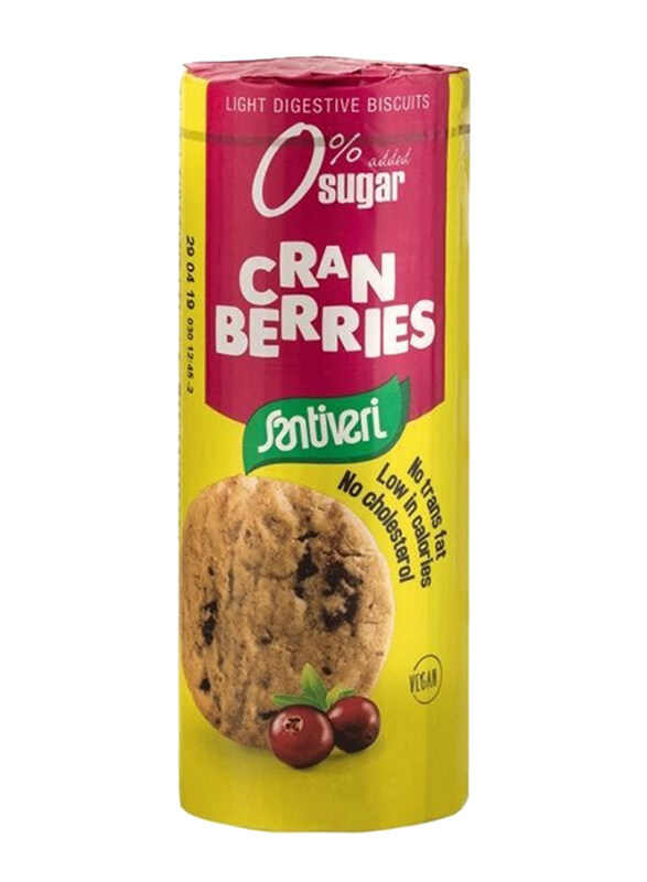 

Santiveri Digestive Biscuits with Cranberry, 190g
