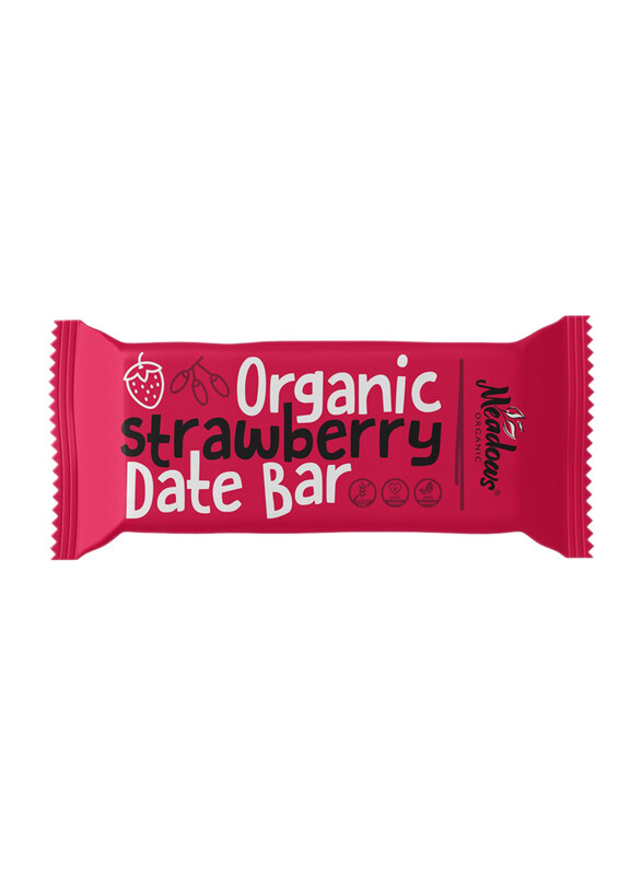 

Meadows Organic Strawberry Date Bar, 40g