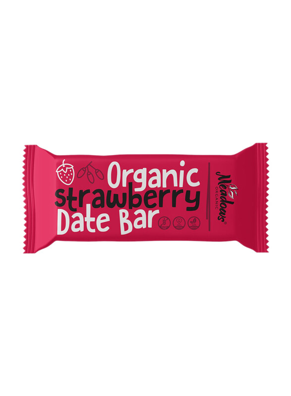 Meadows Organic Strawberry Date Bar, 40g