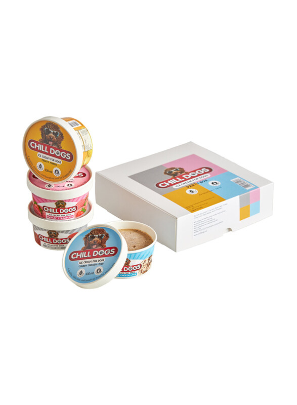 Chill Dogs Party Box Ice Cream Cup for Dogs, 4 x 130ml