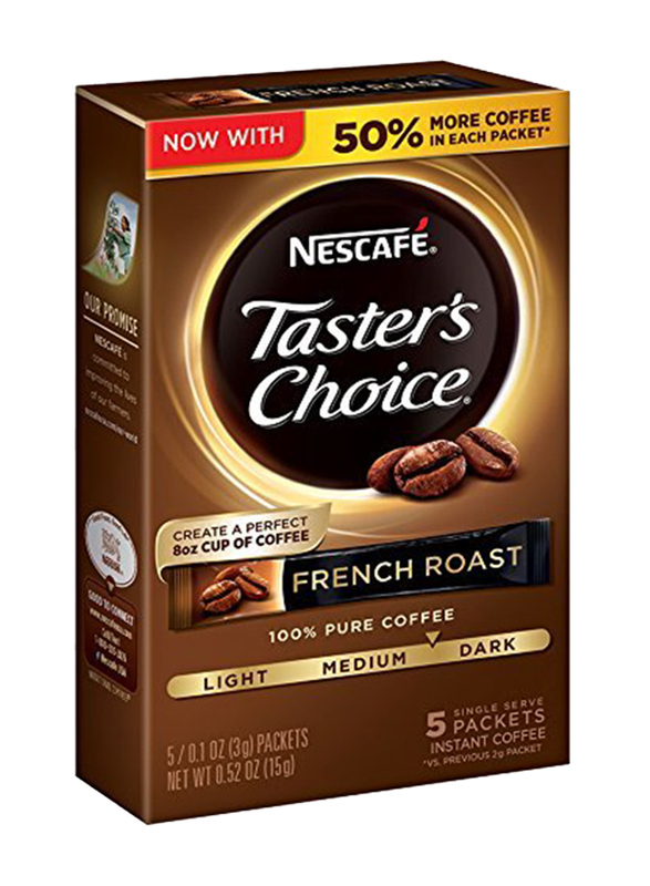 Nescafe Taster's Choice French Roast Instant Coffee, 15g