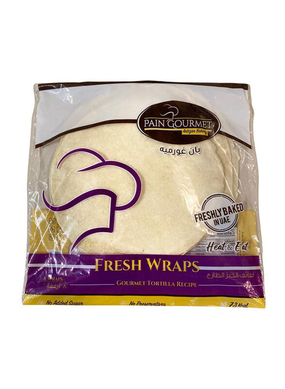 

Pain Gourmet Freshly Backed Homemade Fresh Tortilla Wraps, 350g