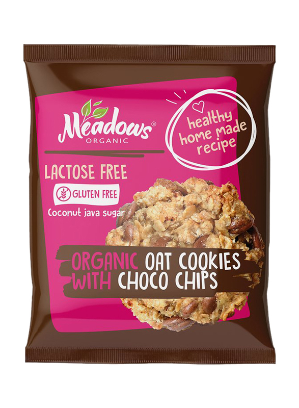 Meadows Organic Oat Cookies with Choco Chips, 40g