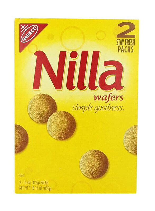

Nilla Wafers Vanilla Wafer Cookie, 2 x 425g