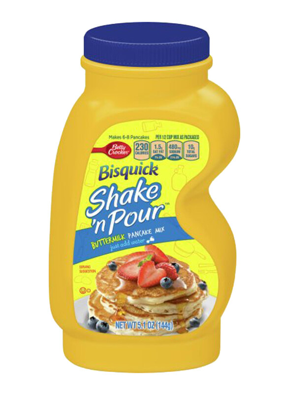 

Betty Crocker Bisquick Shake N Pour Buttermilk Pancake Mix, 144g