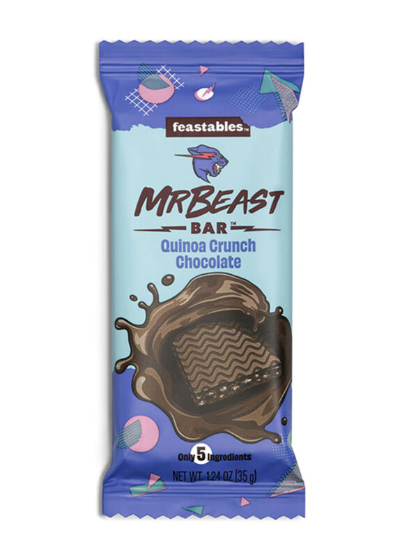 

Feastables MrBeast Quinoa Crunch Chocolate Bar, 35g