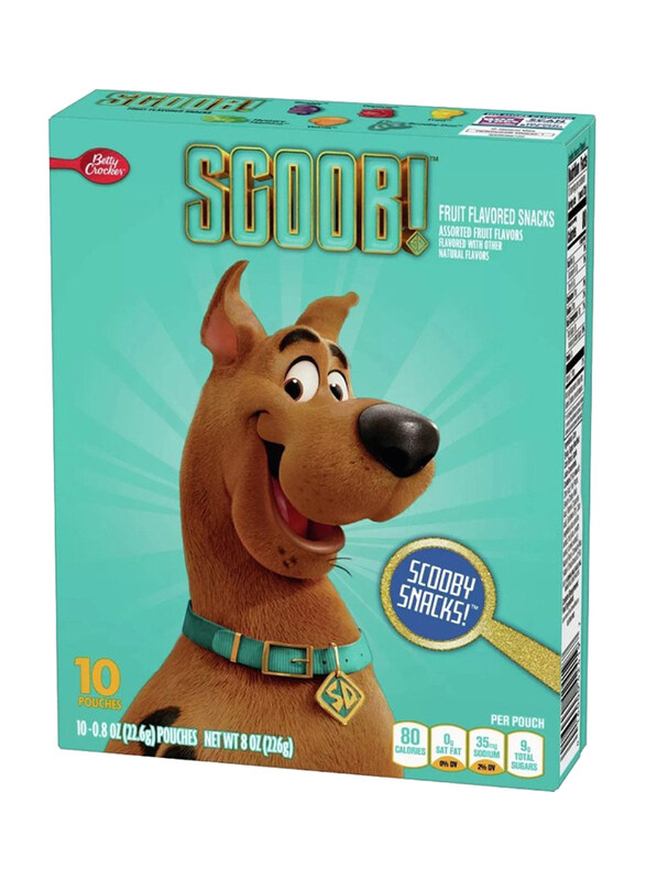 

Betty Crocker Scooby Doo Fruit Snacks Assorted Fruit, 226g