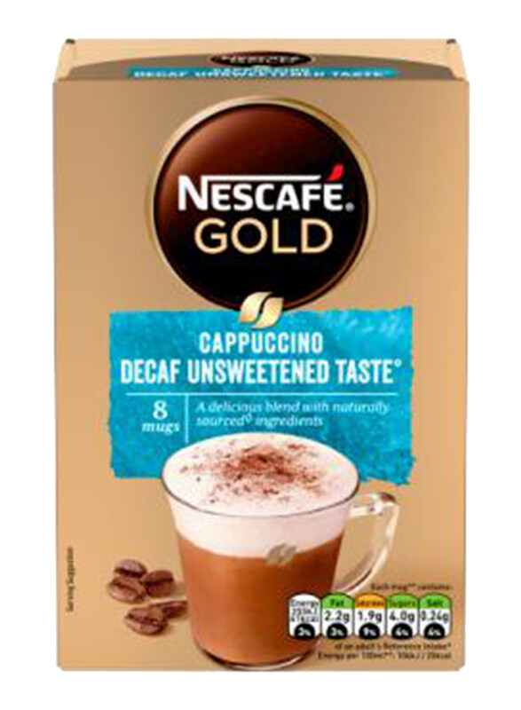 

Nescafe Gold Cappuccino Decaf Unsweetened, 8 x 15g