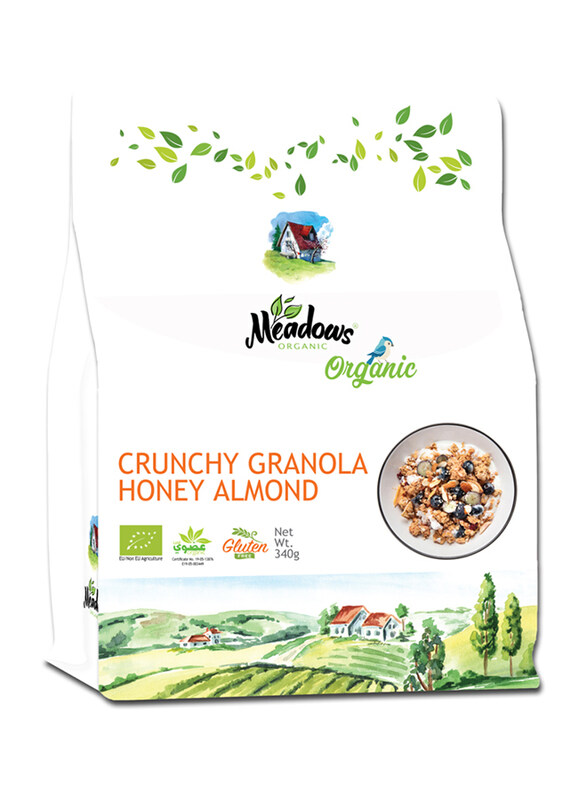 

Meadows Organic Gluten Free Crunchy Honey Almond Granola, 300g