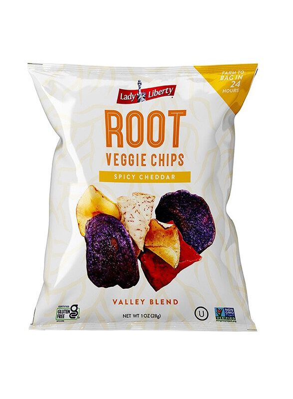 

Lady Liberty Spicy Cheddar Root Chips, 28g
