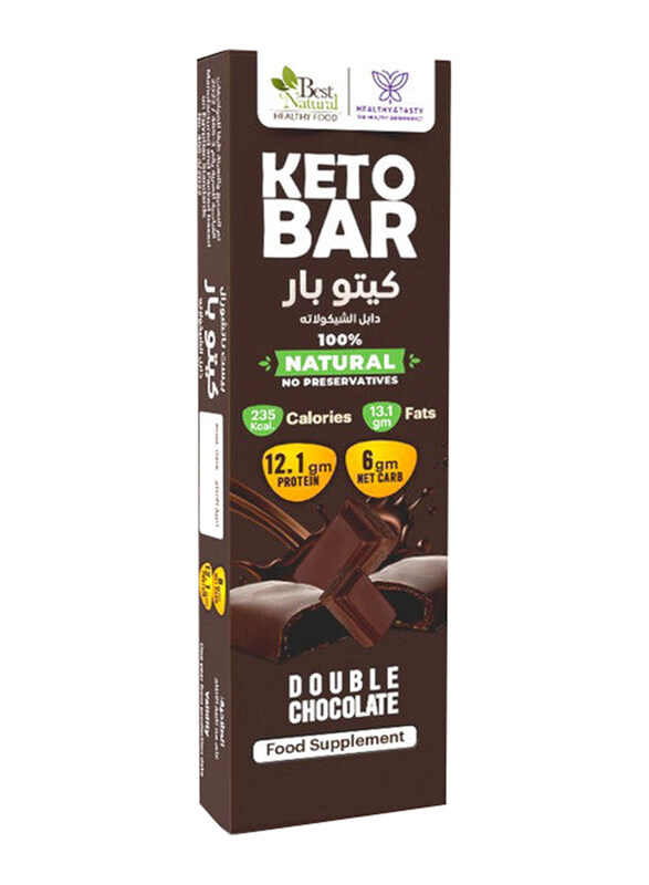 

Healthy & Tasty Keto Bar Double Chocolate, 60g