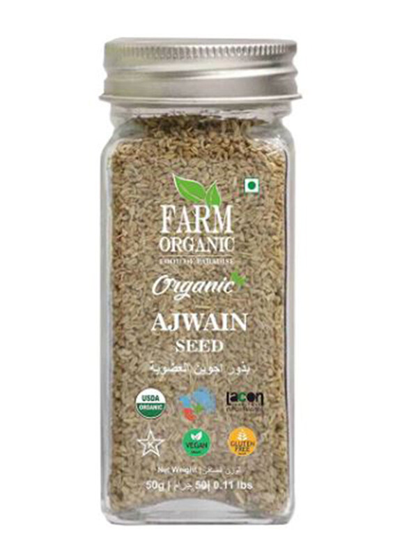 

Farm Organic Gluten Free Bishop's Weed (Ajwain), 50g