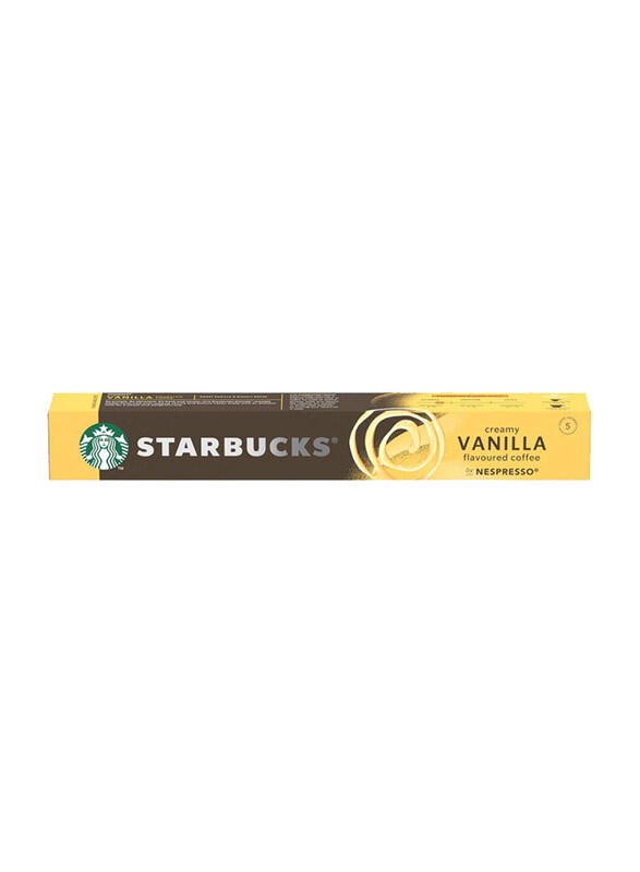 Starbucks Creamy Vanilla Flavoured By Nespresso Coffee Pods, 10 Capsules, 51g