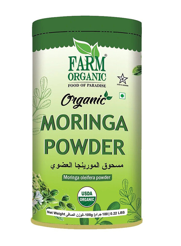 

Farm Organic Gluten Free Moringa Powder, 100g