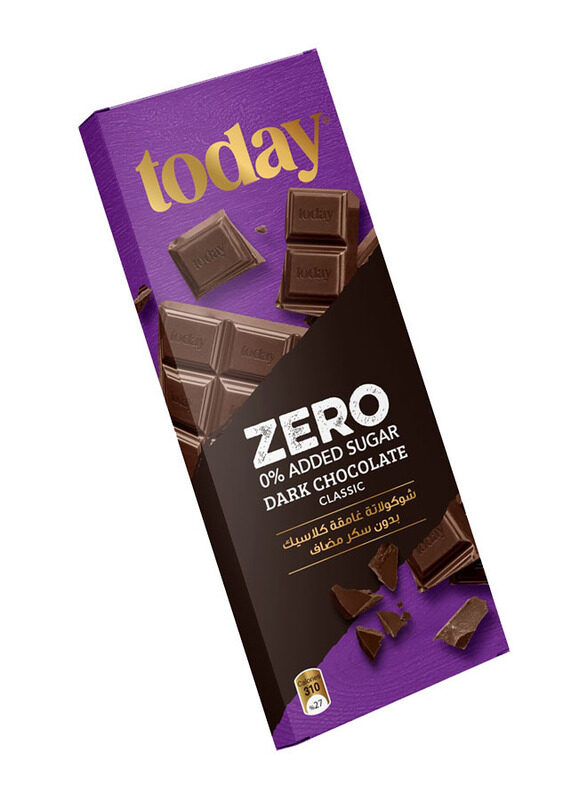 Today Zero% Added Sugar Classic Dark Chocolate, 65g