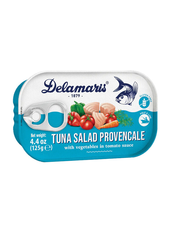 

Delamaris Tuna Salad Provencale with Vegetables in Tomato Sauce, 125g