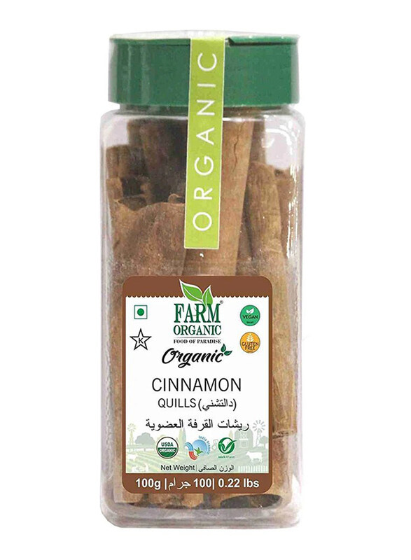 

Farm Organic Gluten Free Cinnamon Quills (Dalchini), 100g