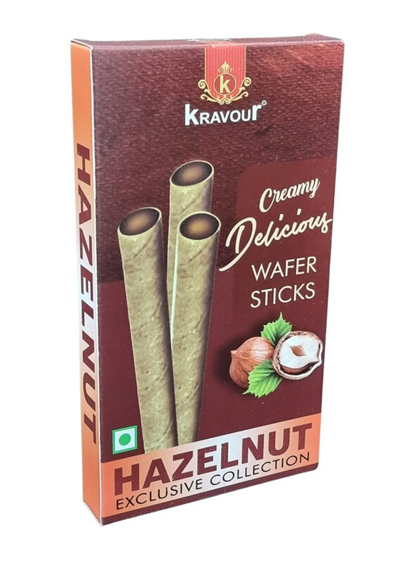 

Kravour Hazelnut Wafer Rolls, 75g