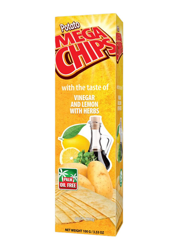 

Mega Chips Potato with The Taste of Vinegar & Lemon with Herbs, 100g