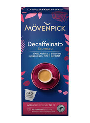 Movenpick Decaffeinato Espresso Nespresso 5/10 Capsules Intensity, 10 Capsules, 55g