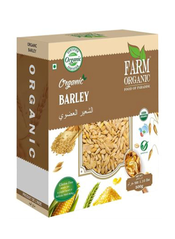 Farm Organic Gluten Free Whole Barley, 500g