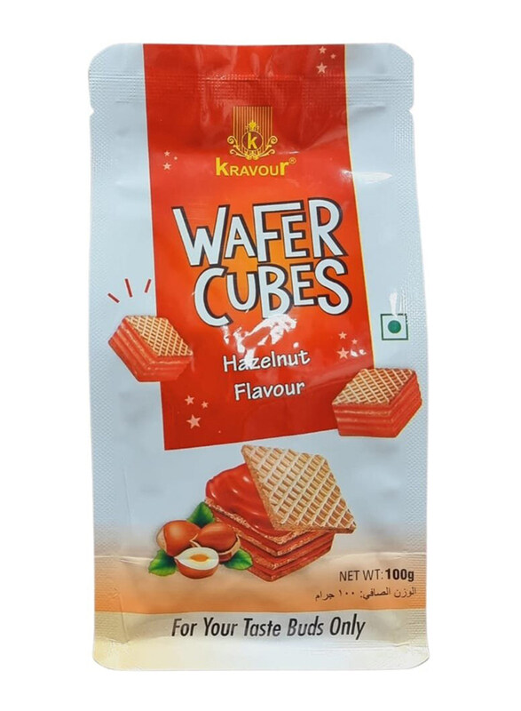 

Kravour Hazelnut Wafer Cubes, 100g