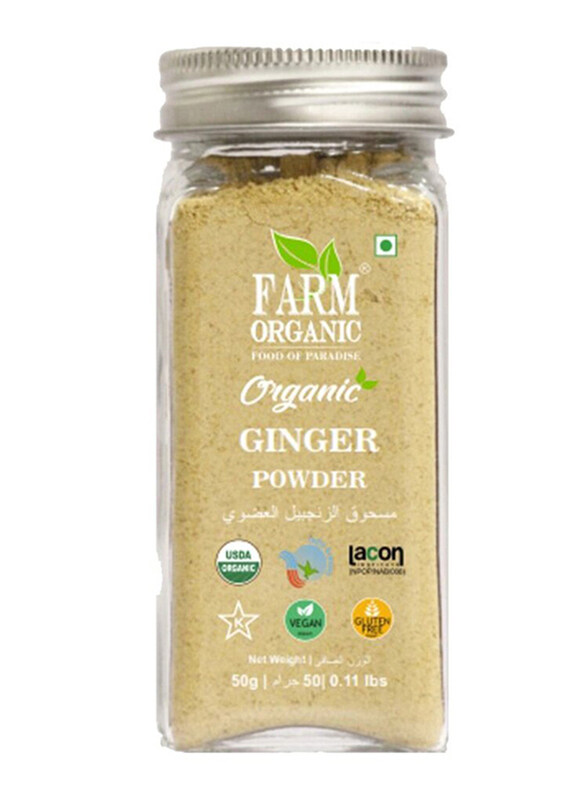 

Farm Organic Gluten Free Ginger Powder, 50g