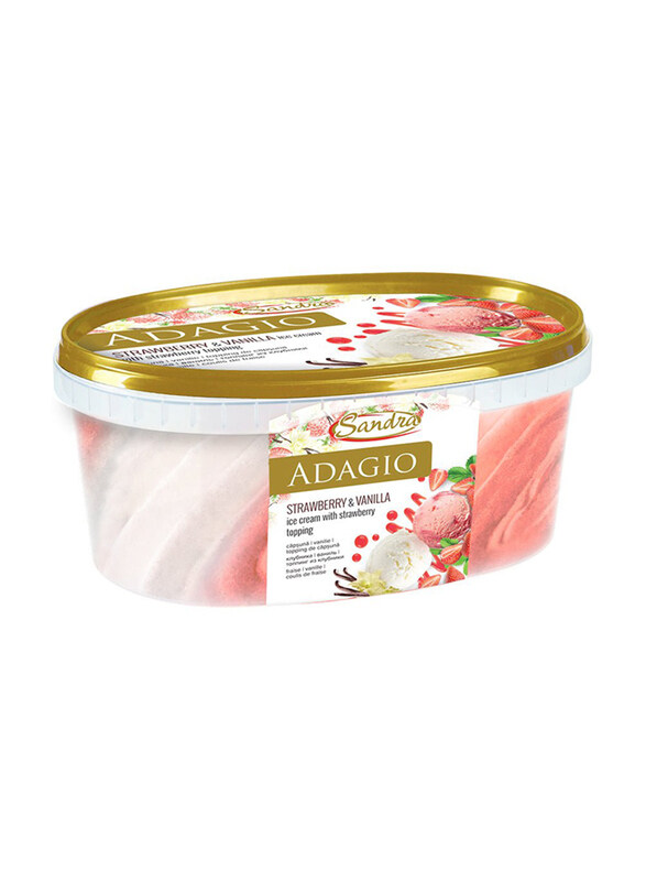

Sandra Ice Cream Adagio Strawberry & Vanilla Ice Cream, 600g