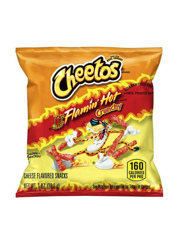 

Cheetos Crunchy Flamin Cheese Flavored Snacks, 28.3g