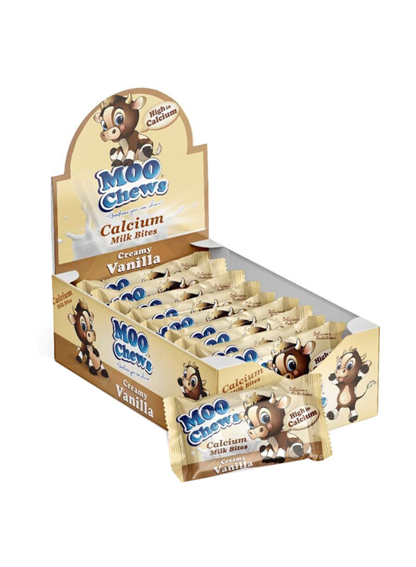 

Moo Chews Vanilla Flavour Calcium Milk Bites, 12 Pack x 18g