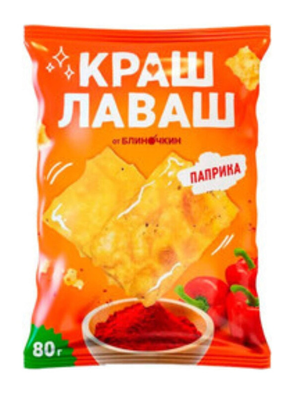 

Crash Lavash Crispy Thin Chips with Paprika, 80g