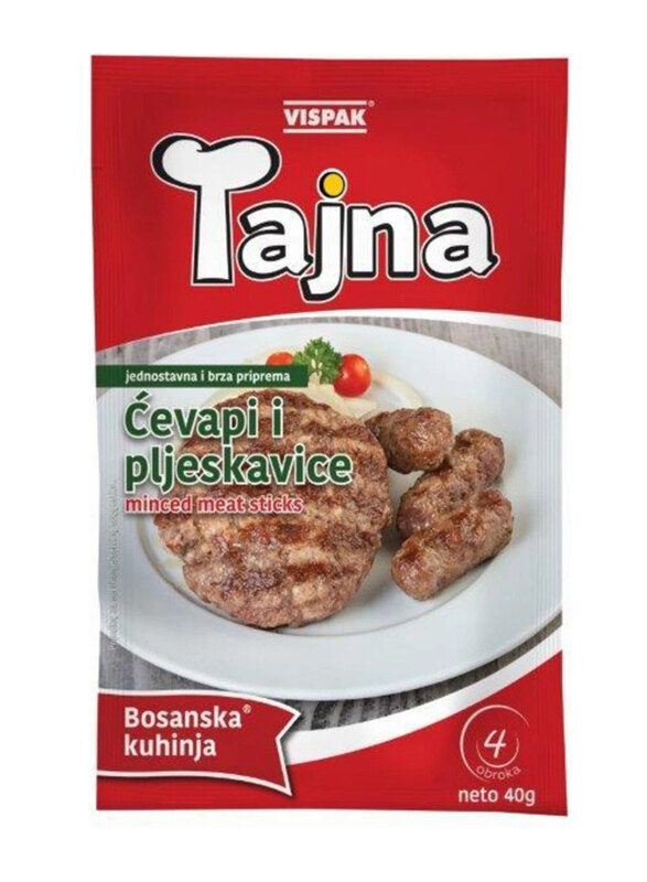 

Vispak Tajna Kebab and Burger Seasoning, 40g