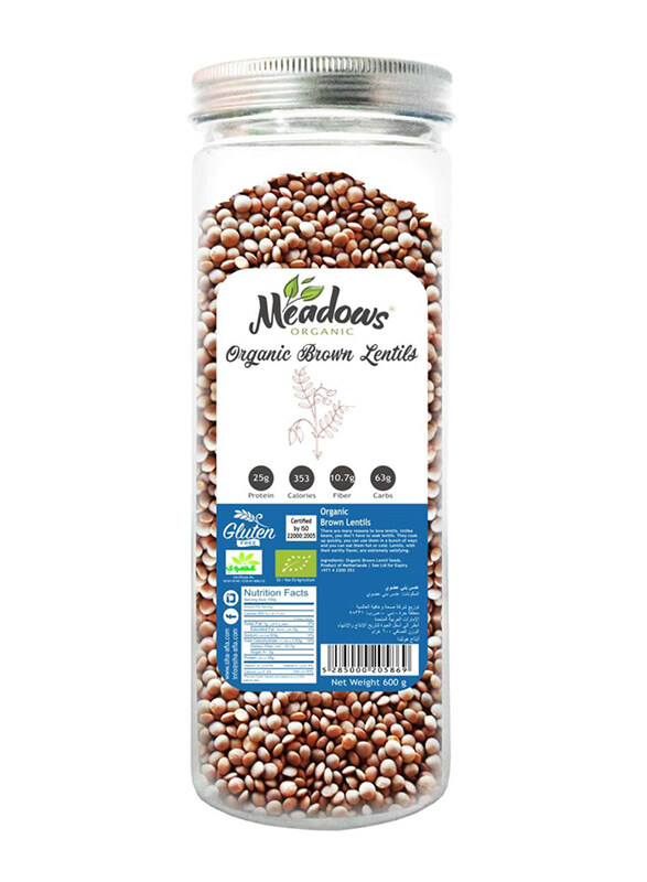 

Meadows Organic Brown Lentil Seeds, 600g