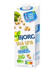 Bjorg Organic Soy No Sugar Drink, 1 Liter