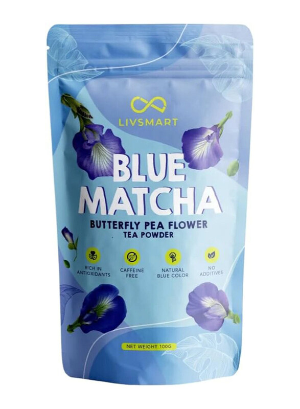 

Livsmart Blue Matcha Butterfly Pea Flower Tea Powder, 100g