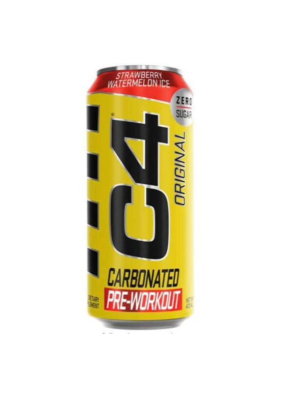 Cellucor C4 Original On-The-Go Carbonated Strawberry Watermelon Ice Energy Drink, 473ml