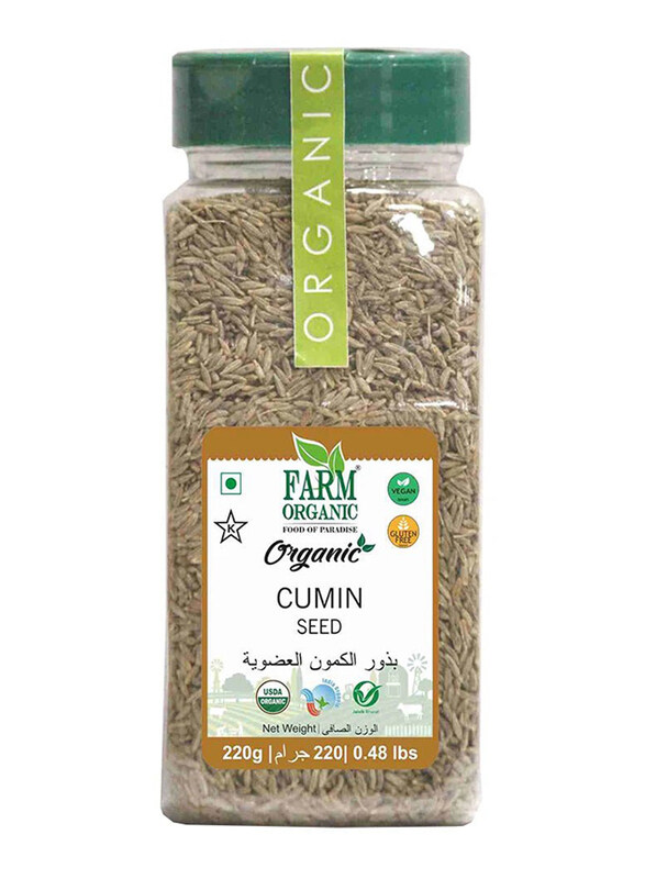 

Farm Organic Gluten Free Cumin Seeds, 220g