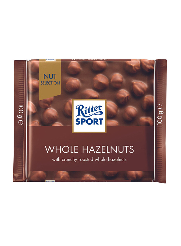 Ritter Sport Whole Hazelnuts Chocolate, 100g