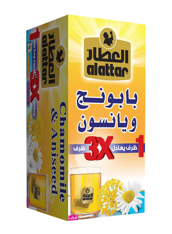 

Al Attar Chamomile & Aniseed Zero Sugar Tea, 20 Tea Bags, 36g