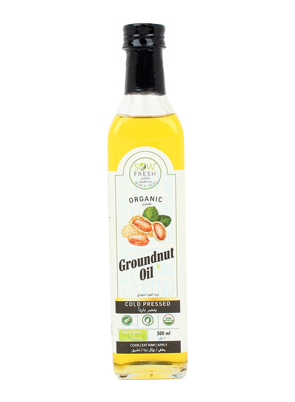 Sow Fresh Organic Cold-pressed Groundnut Oil, 500ml