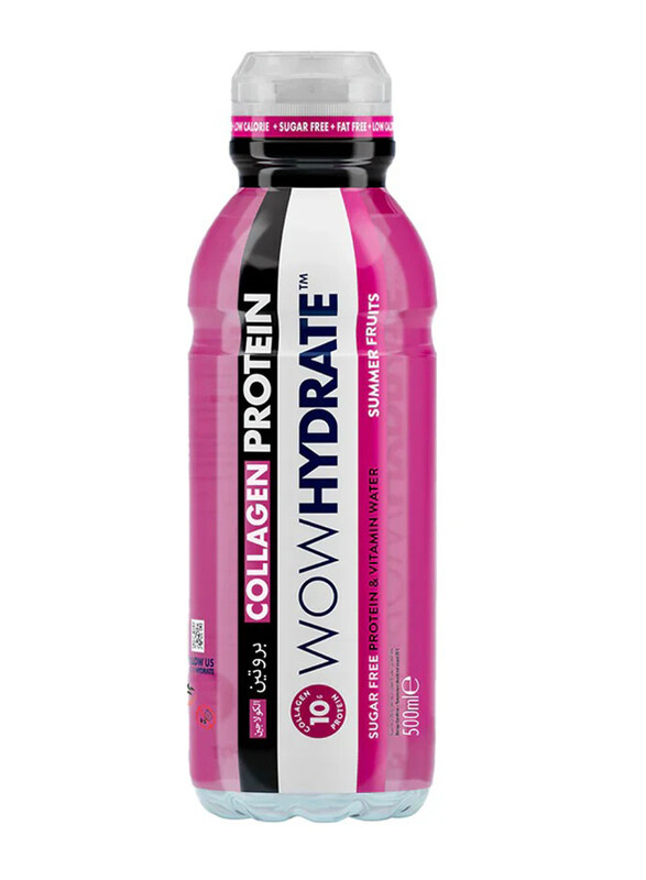

Wow Hydrate Summer Fruits Sugar Free Collagen Protein & Vitamin Water, 500ml