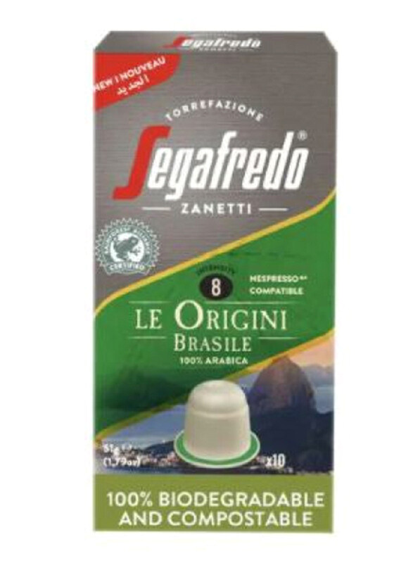 

Segafredo Zanetti Brazil Coffee, 10 Capsules, 51g