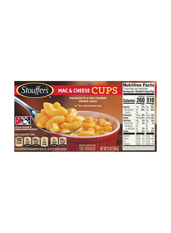 

Stouffer's Stouffer's Cups Classic Mac & Cheese, 340g