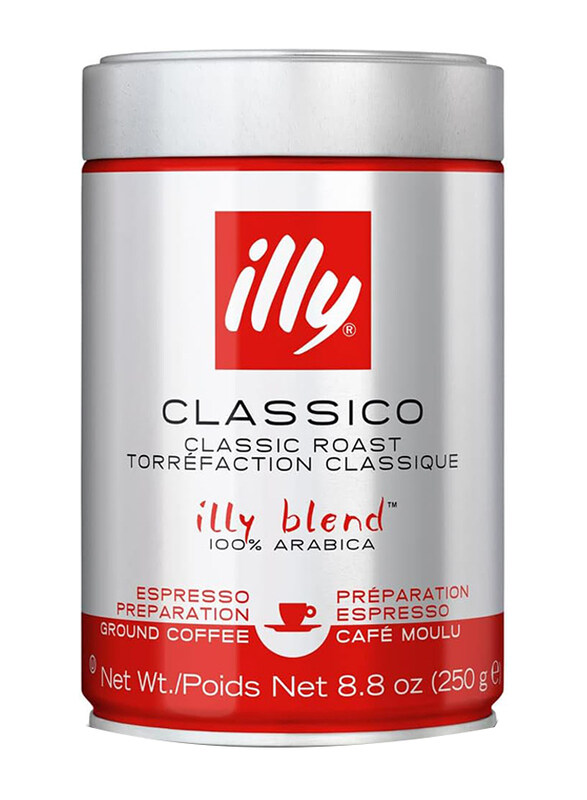 

Illy Arabica Blend Medium Roast Classico Ground Espresso Coffee, 250g