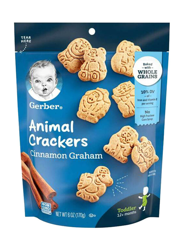 

Gerber Animal Crackers Cinamon Graham Pouch, 170g