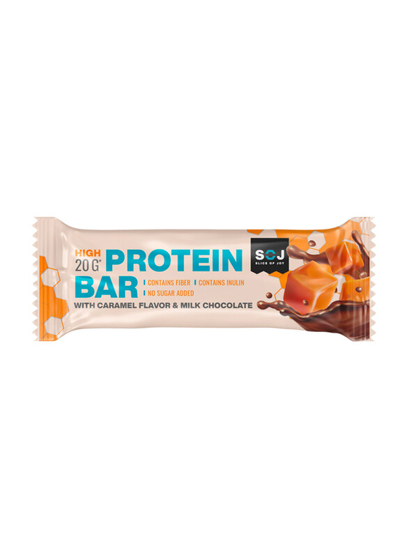 

SOJ Milk Chocolate High Protein Bar, 50gm, Caramel